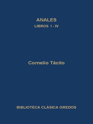 cover image of Anales. Libros I-VI